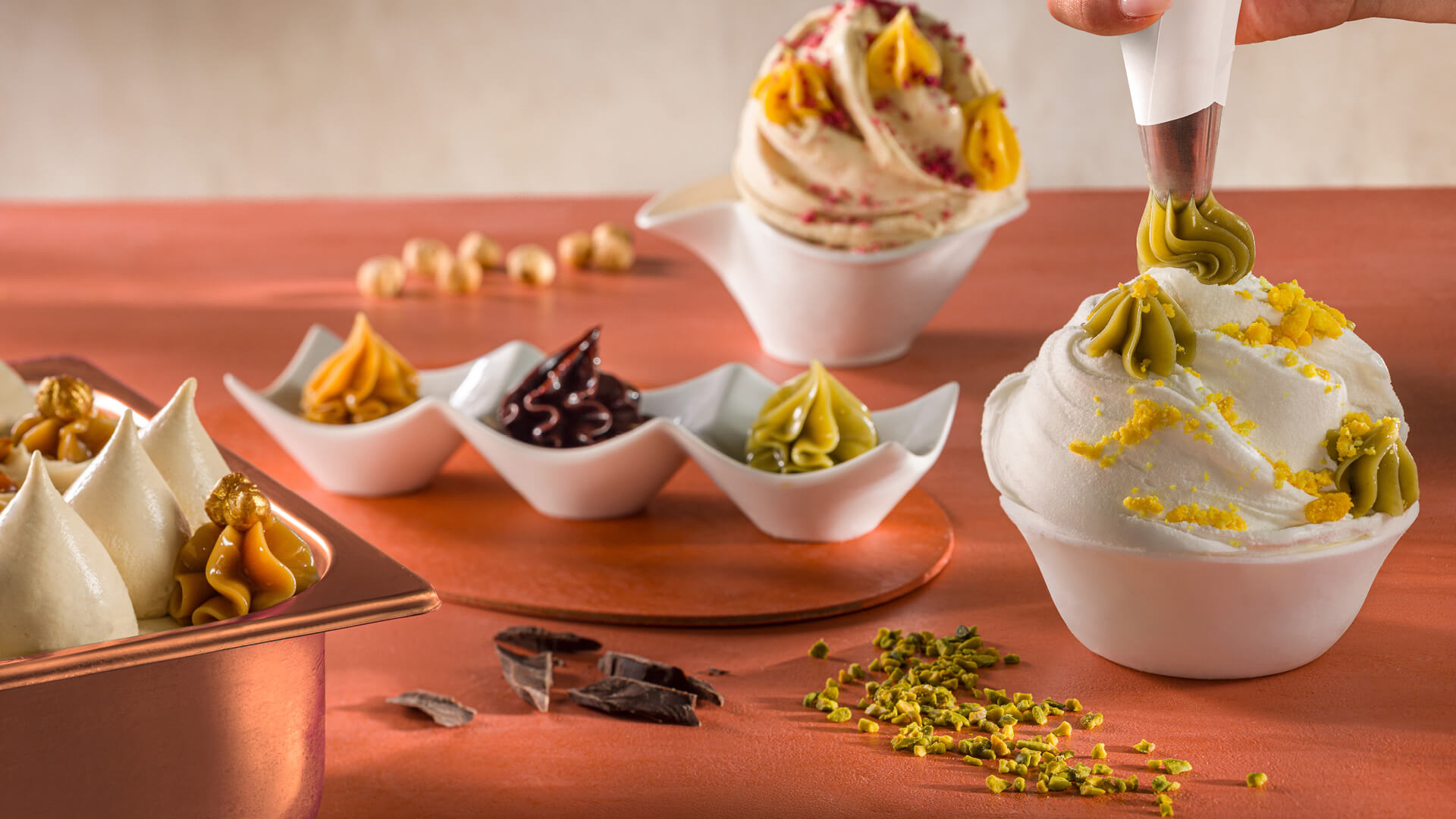 Krémové gelato s pistáciovým krémom MEC3